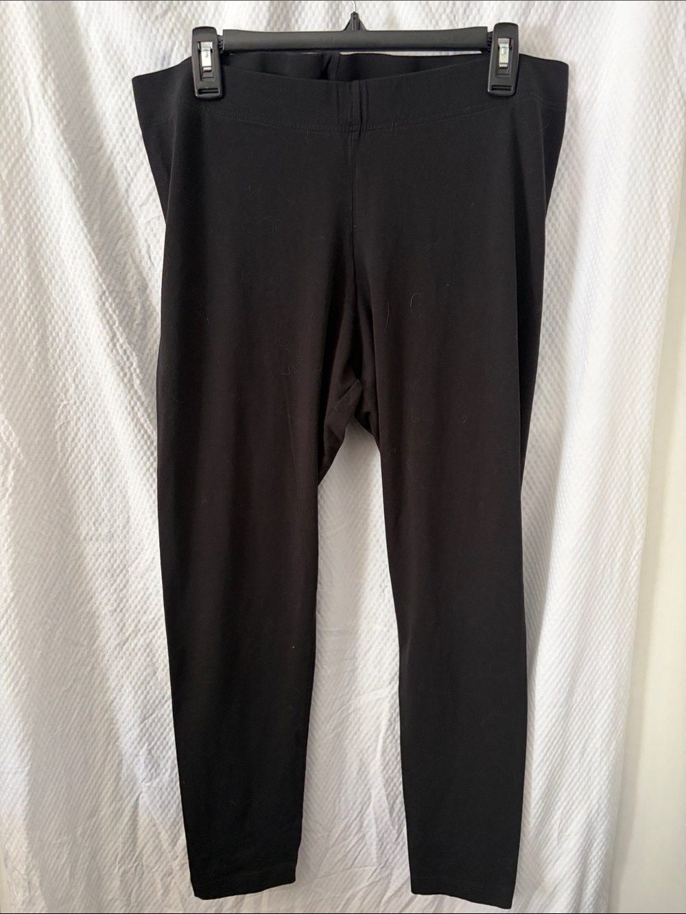 Old Navy Set of Five Black XL Leggings Thick Band High Quality Stretch Cotton